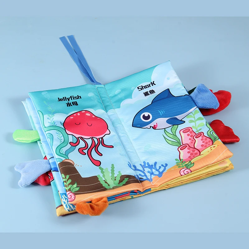 Libri per bambini da 0 a 6 mesi, libri morbidi plissettati in tessuto ufficiale touch and feel, nuovi giocattoli per bambini, giocattoli regalo per ragazzi e ragazze