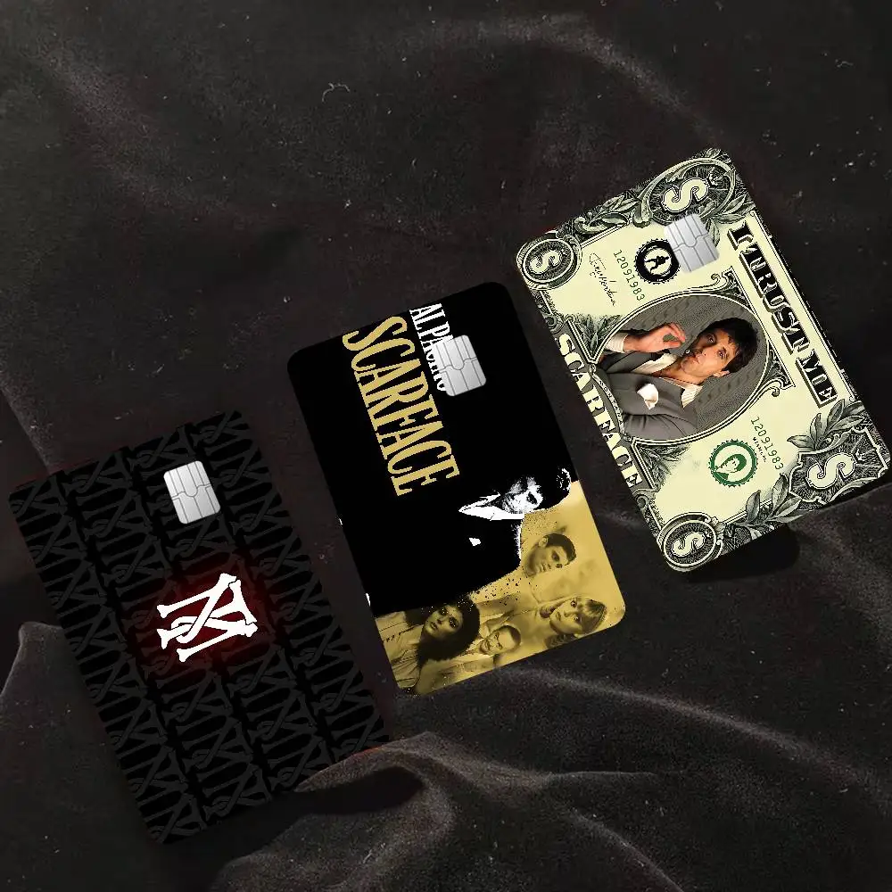 Retro S-Scarface 100% Hot Sale Amine Credit Debit Bank Card Bus Card Film Skin Sticker
