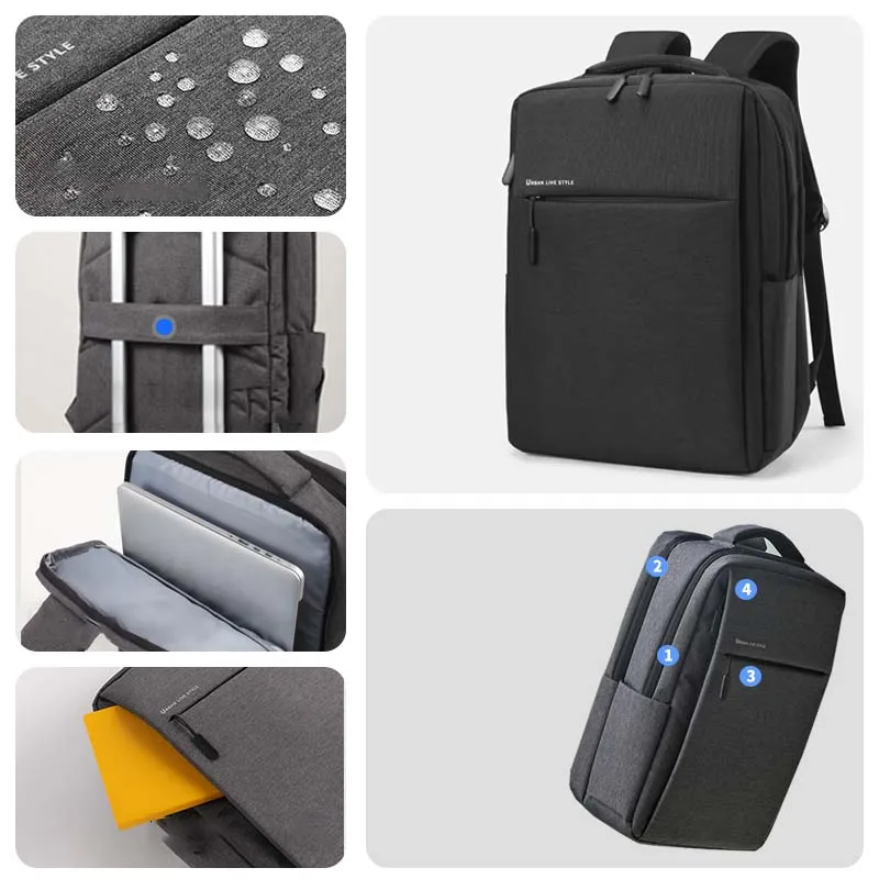 Laptoprugzak 17,3 inch grote capaciteit reisrugzakken waterdichte laptoptas 15,6 17,3 herenrugzak met meerdere zakken