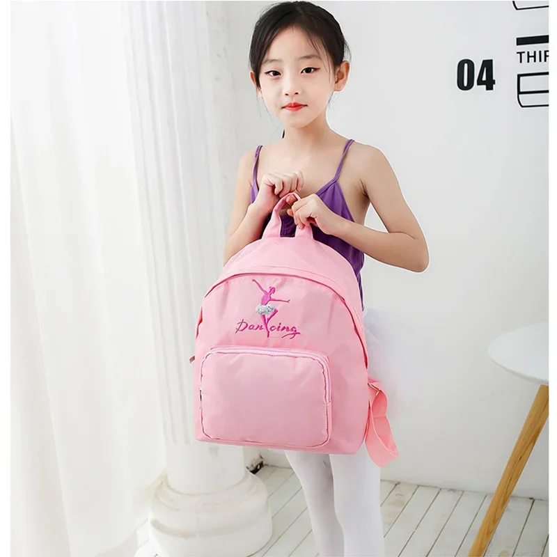 

Pink Girl Dance Bag for Girls Dance Ballet Bag For Girls Children Tutu Lace Ballerina Bag Gymnastics Backpack For Kid