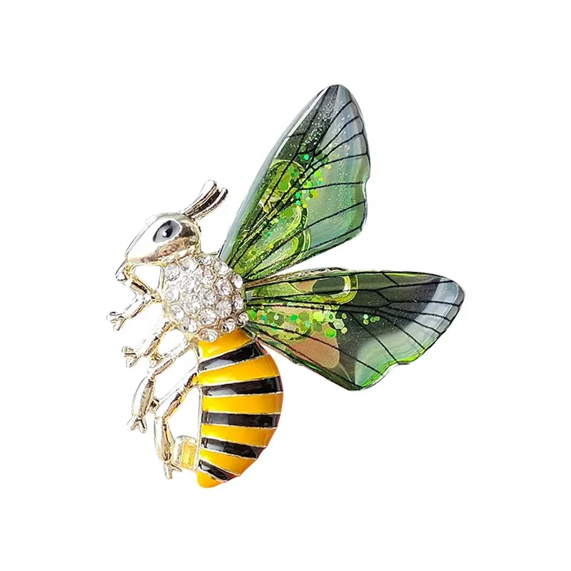 1Pc Delicate Bee Brooch for Women Men Gradient Colored Wings Bee Insect Pins Brooches Jewelry Clothing Accessories Gifts 2026