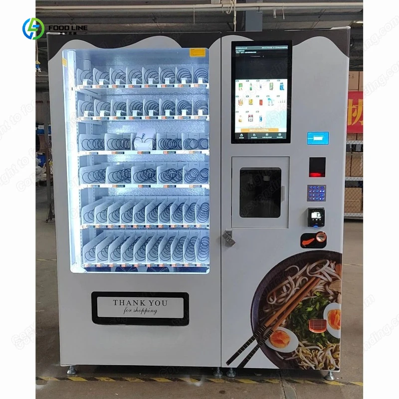 Touch Screen Instant Noodles Vending Machine Automatic Instant Noodle Vending Machine Dispenser FL Customized