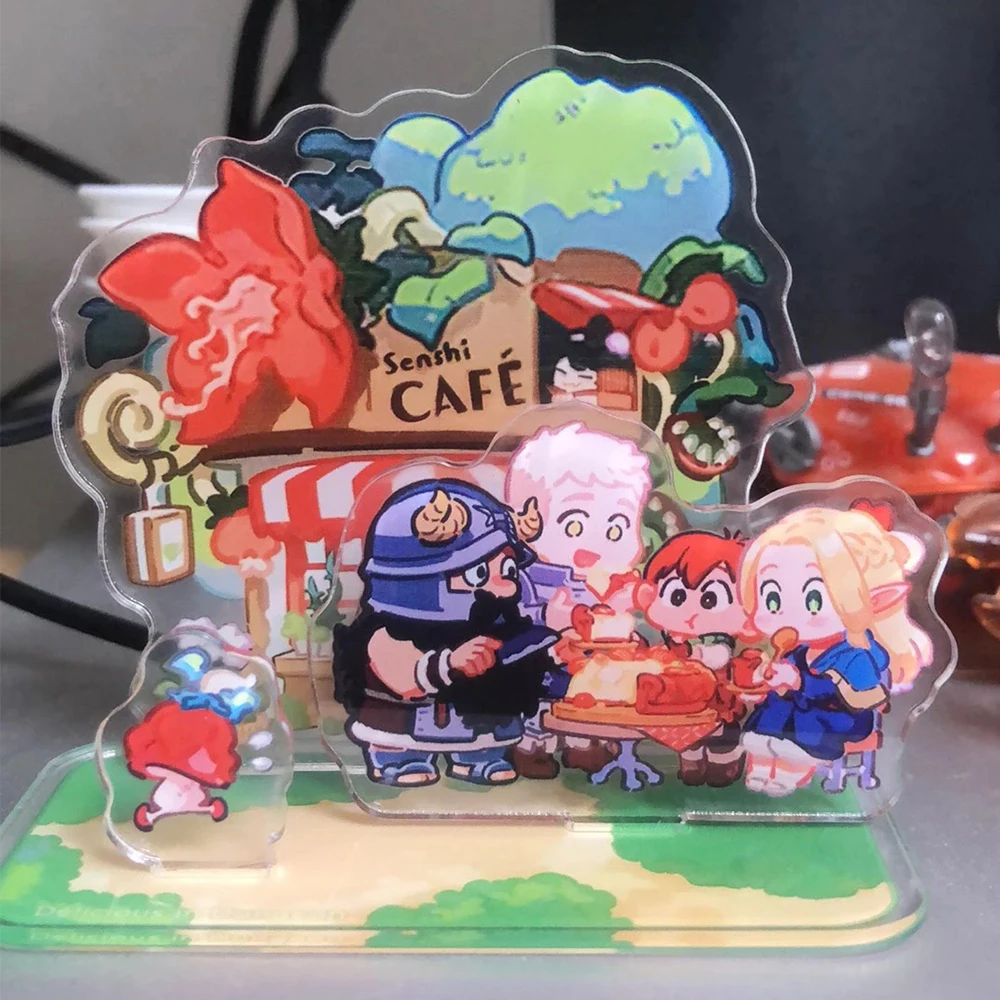 Anime Delicious in Dungeon Laios Touden‌ Marcille Acrylic Stand Anime Peripheral Cute Figure Model Desktop Ornament Collection G image 4