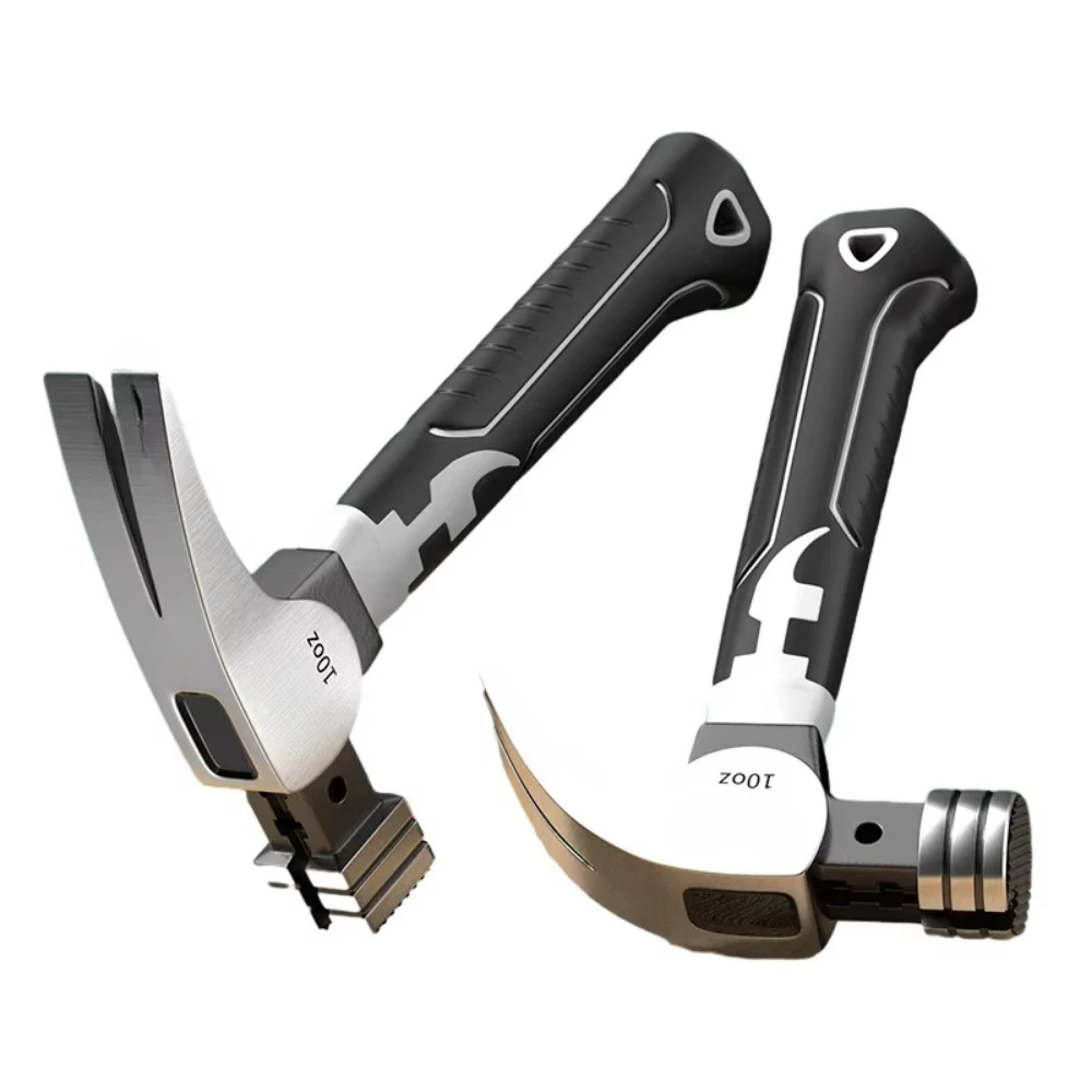 Мини-молоток с короткой ручкой, молоток для ногтей с 2 канавками, дизайн из высокоуглеродистой стали, инструмент для деревообработки и электротехнических инструментов