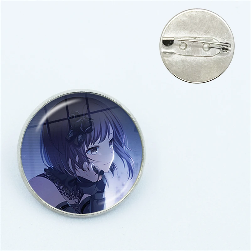 Project SEKAI Anime Shinonome Ena Enanan Pin Glass Gems Metal Pin For Clothes Hat Accessories