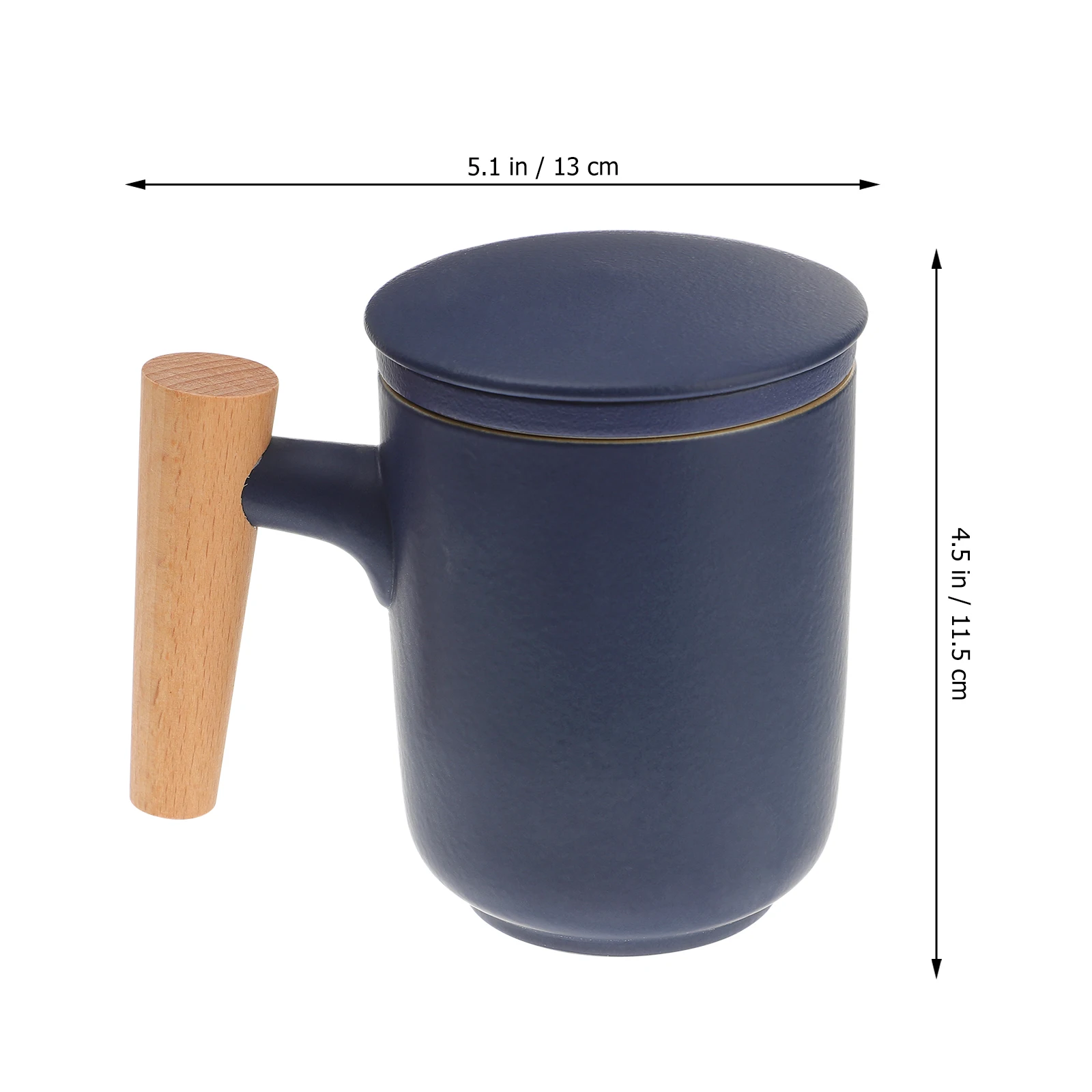 

Ceramic Wood Tea Water Bottle Leakproof Portable Juice Milk Coffee Storage Cup Infuser Office Travel Handbag Gifts