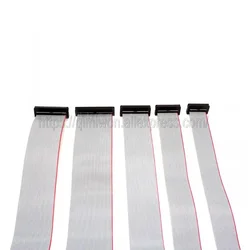2pcs/lot IDC2.0mm spacing gray ribbon cable FC6/8/10/12/14/16/20P JTAG JLINK download cable