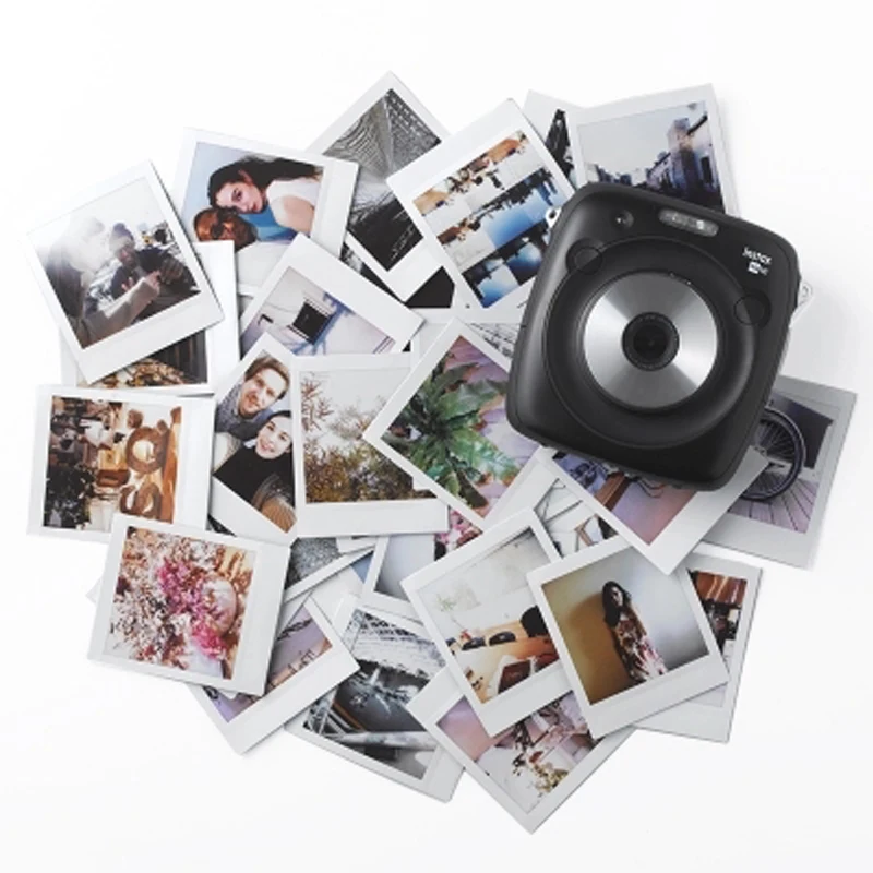 Fujifilm Instax Square White Edge Black Films Photo Paper 10-20 arkuszy do drukarki Instax SQ10 SQ6 SQ1 Instant Camera Share SP-3