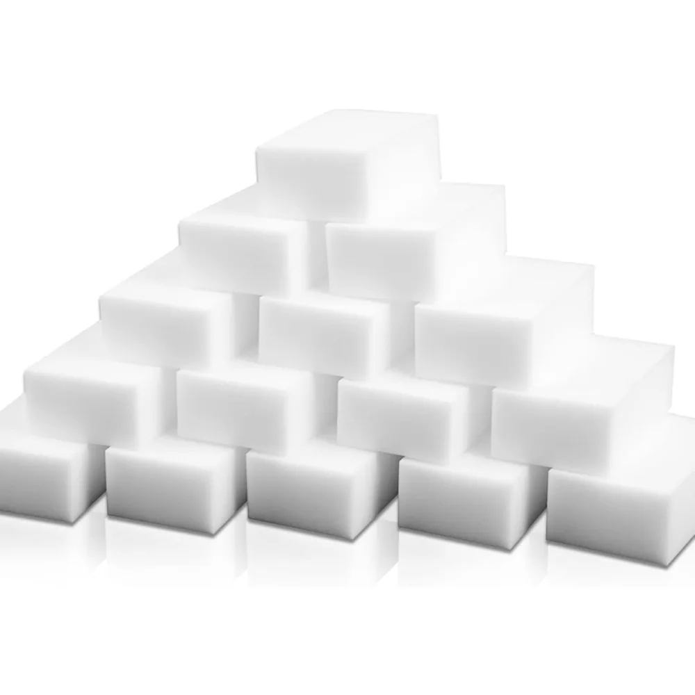 

100-Pack Extra-Thick Magic Sponge Erasers – Melamine Foam Cleaning Pads for Multi-Surface Scrubbing