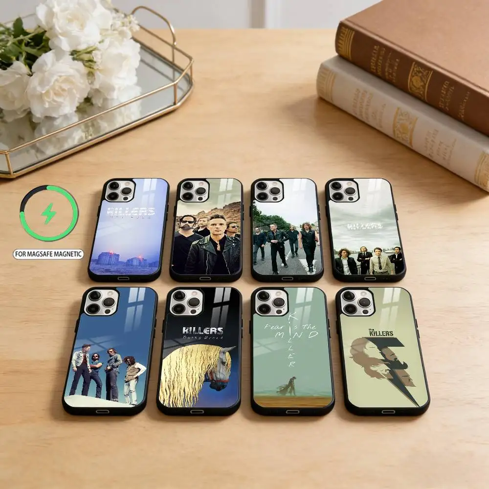 

The K-Killers Band Phone Case For iPhone17,16,15,14,13,12,11 Plus,Pro Max Magnetic For Magsafe Wireless Charging
