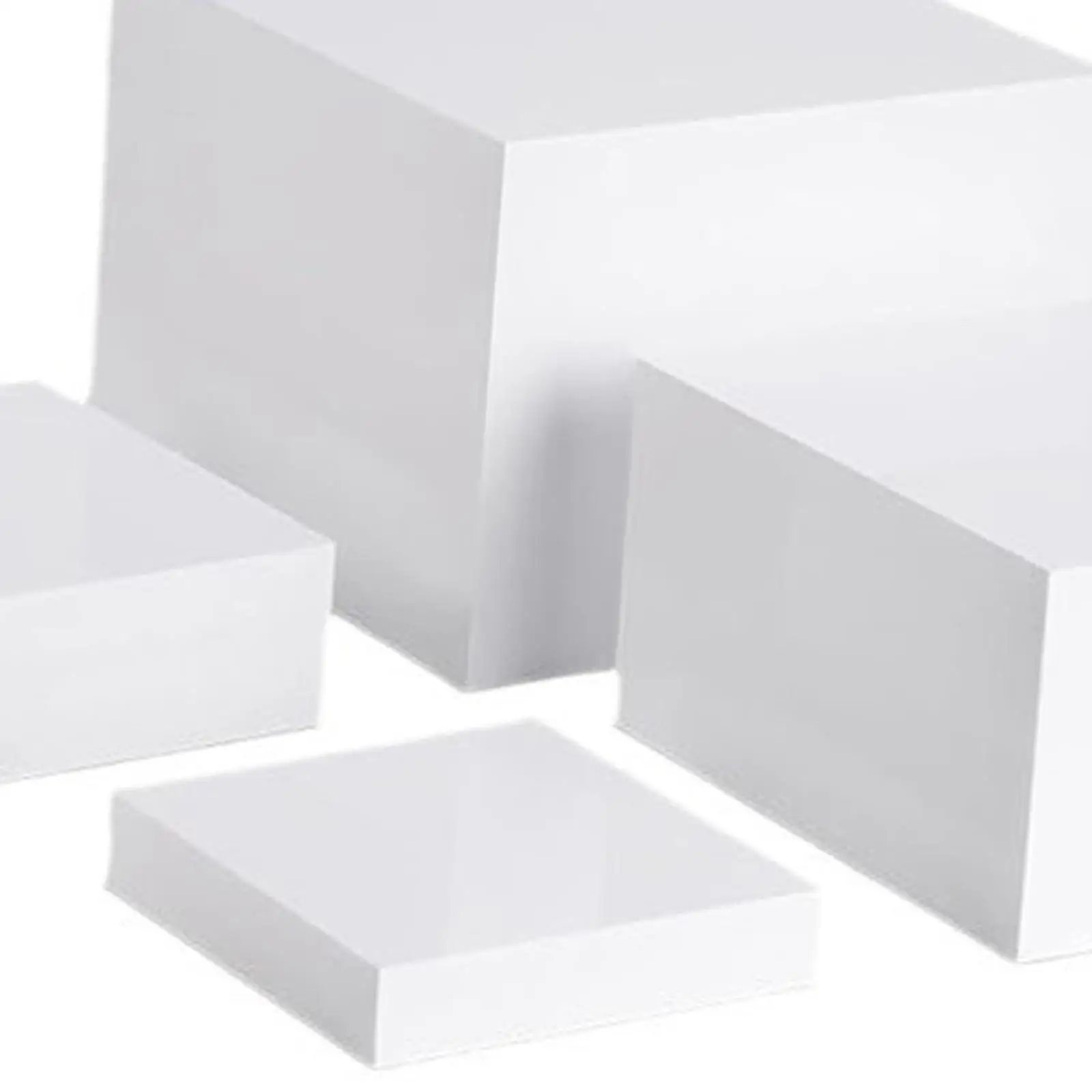 4x Buffet Riser Cube Display Nesting Riser Acrylic Cake Food Display Stand for Candy Food Brunch Restaurant