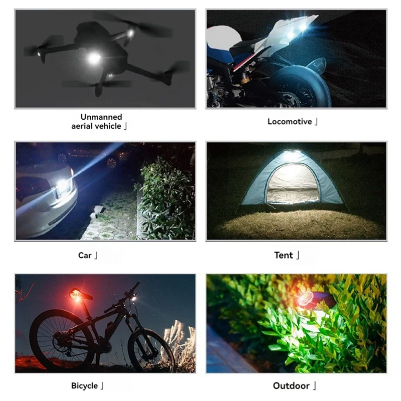 LED Strobe Light Wireless Remote Control For Motorcycle Car Anti-Collision Warning Lamp Indicator Drones Accessories