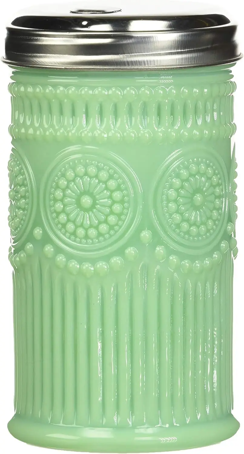 

Green Sugar Shaker with Stainless Steel Top, 9-Ounce, Easy Clean