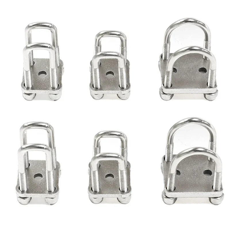 2pcs Metal U-shaped Screw Suspension Bracket for 1/14 Tamiya RC Dump Truck SCANIA 770S R620 Volvo FH16XL 750 BENZ LESU Car