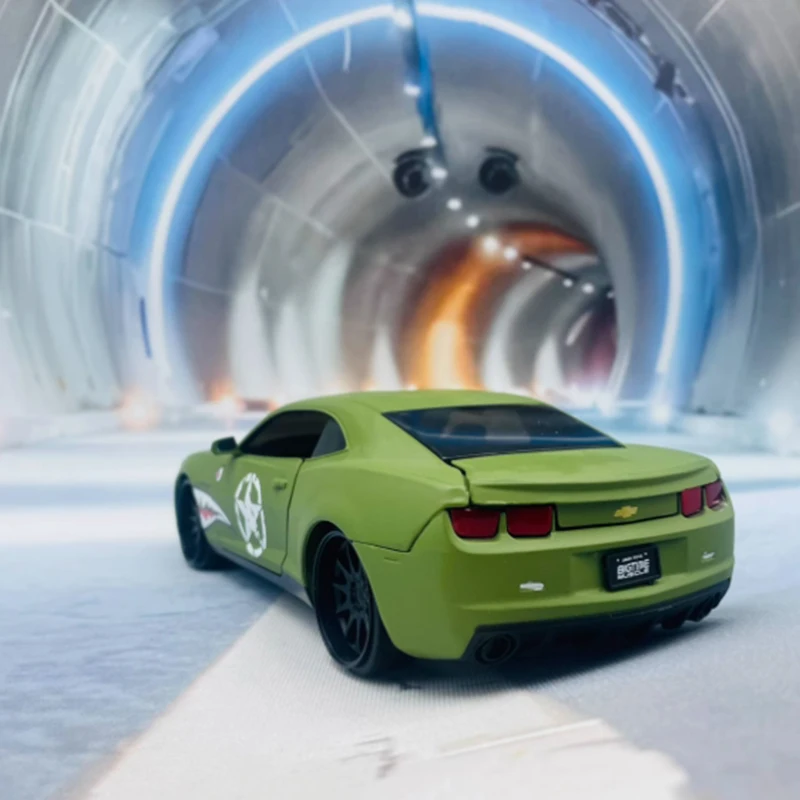 

Jada масштаб 1:24 Camaro из сплава с рисунком акулы, имитация модели автомобиля, статическая коллекция, украшенные праздничные подарки, игрушки, сувенирный подарок