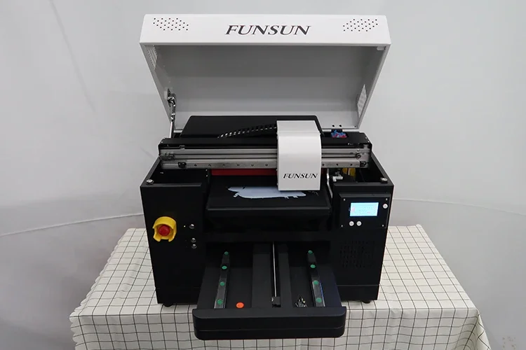 Yunyi FUNSUN Customized A3  t-shirt digital flatbed printer direct to garment printing machine factory price big promotion