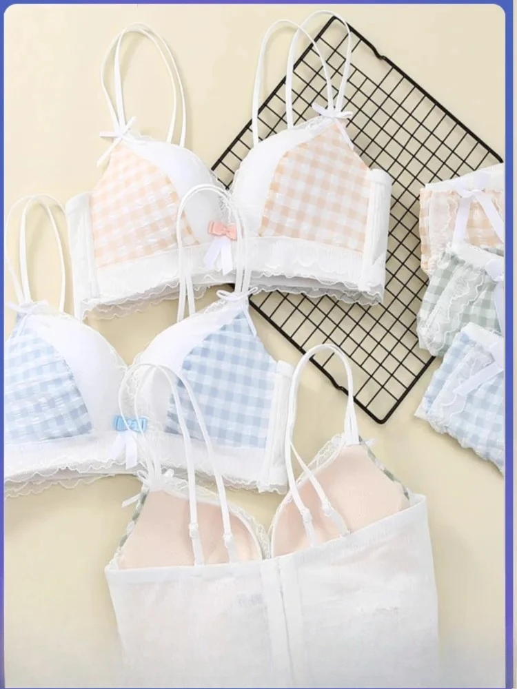 مجموعة حمالة صدر لاسلكية للمراهقين الصغار - حمالة صدر بدون خياطة مضادة للترهل، مجموعة ملابس داخلية غير مبطنة ناعمة ومريحة وغير مرئية