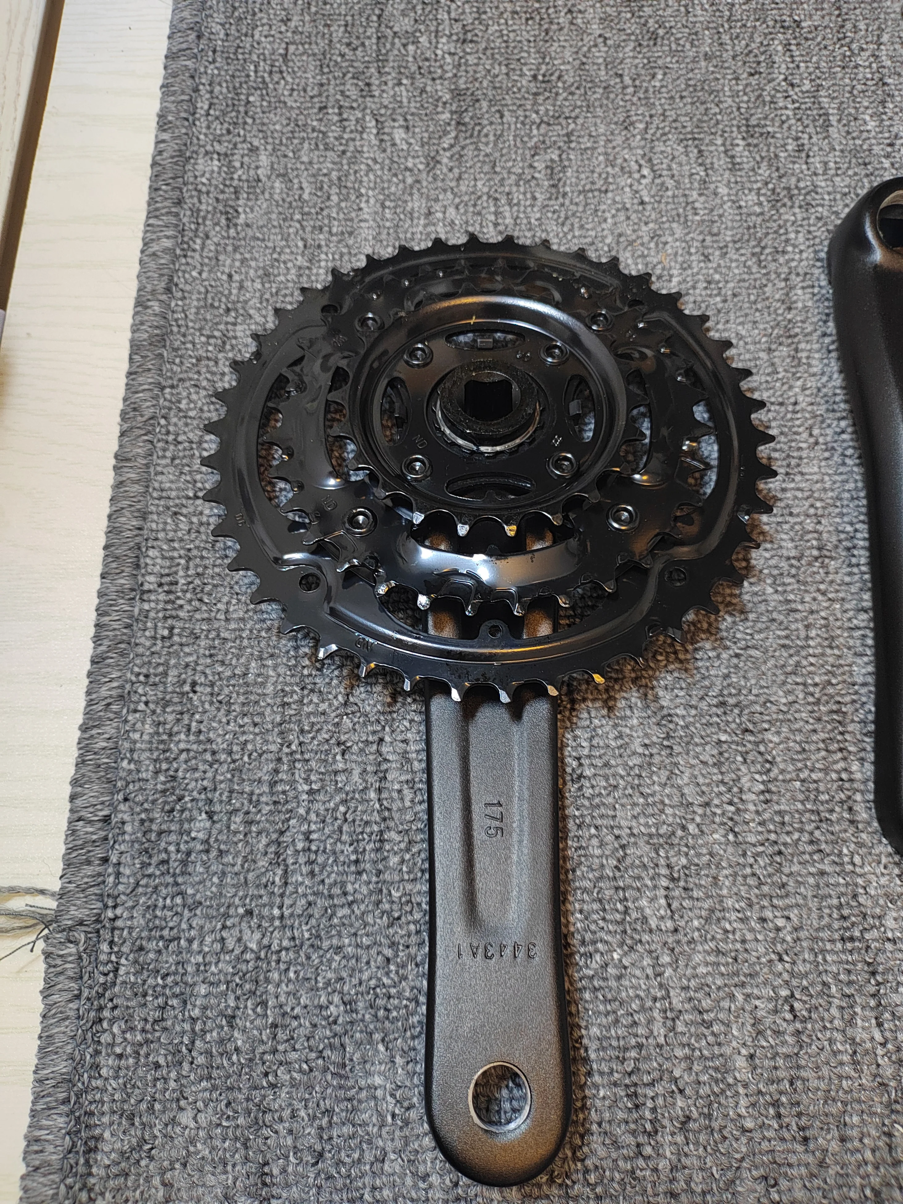 1Set for SRAM TRUVATIV Square Taper Gravel MTB Bike Chainset 42-33-22 175mm Crankset Arm JIS Square Taper 6/7/8Speed Triple - view 2