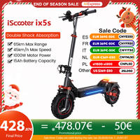 iScooter iX5s Electric Scooter 15Ah 1000W Powerful Kick Scooter Anti-skid Off Road Pneumatic Tire 65km Range 45km/h eScooter