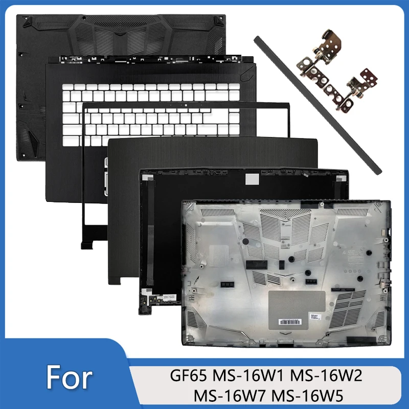 

Новый чехол для ноутбука GF65 MS-16W1 MS-16W2 MS-16W7 MS-16W5, задняя крышка с ЖК-дисплеем/передняя рамка, подставка для рук/нижняя часть/петли