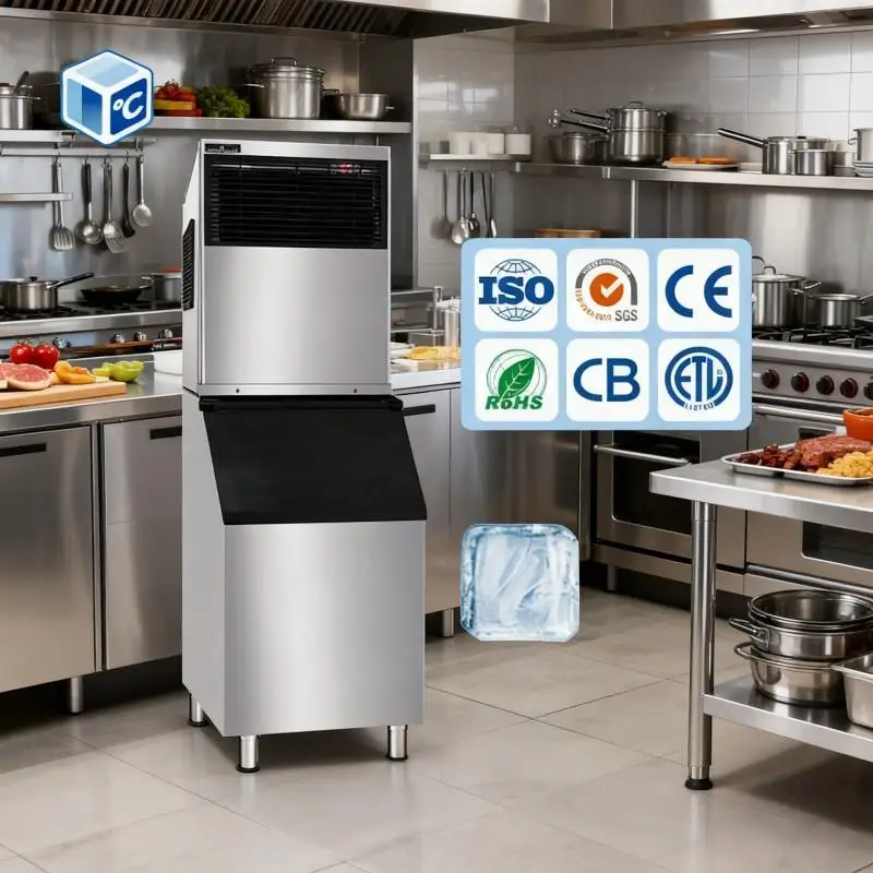 230kg/24h Big Ice Block Making Machine Air Cooled Square Solid Ice Maker with Durable Compressor for Commercial Business