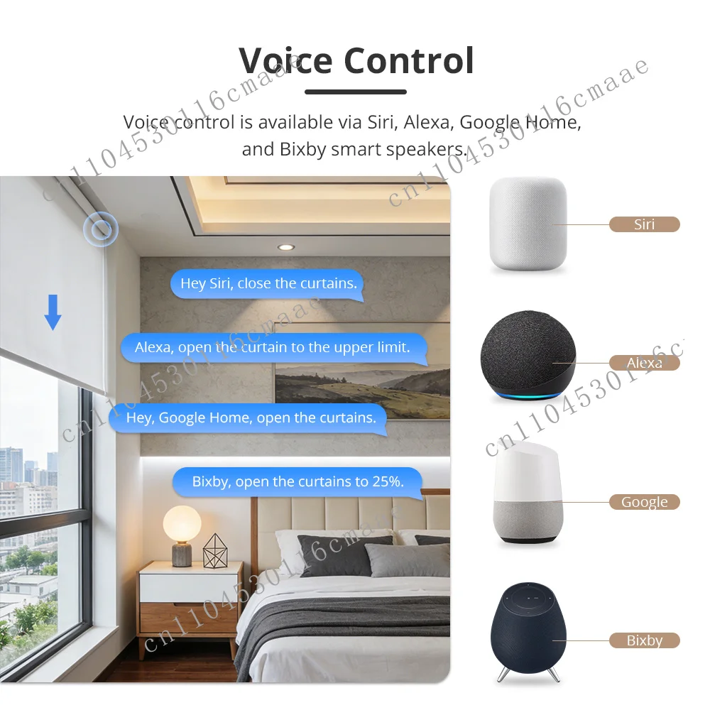 High Quality Rechargeable Roller Shutter Motor Solar Panel Compatible Indoor Office Bathroom Alexa Google Home