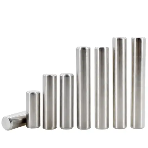 304 Stainless Steel Dowel Pin GB119 Cylindrical Locating M1 M1.5 M2 M2.5 M3 M4 M5 M6 M8M10 M12 Fixing Shaft Pins Round Solid Rod