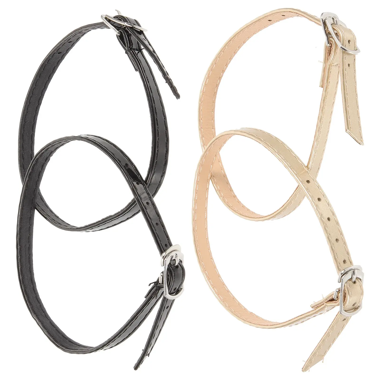 

2 Pairs Replacement Ankle Straps for Heels Women High Shoes Sandals Fixing Gold Daily Use Accessories Foot Care