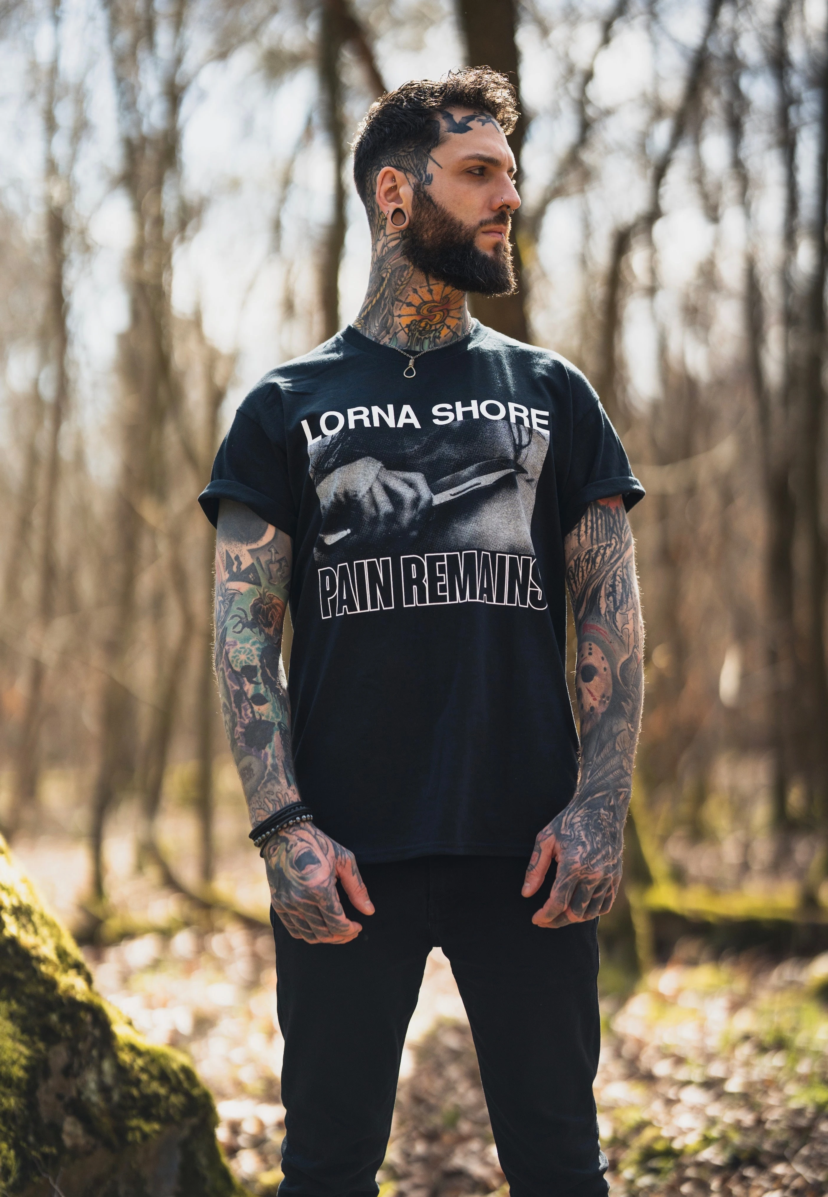 Classic Pain Remains Cover Lorna Shore Band T-Shirt Cotton Graphic Tee Men Women Summer Streetwear