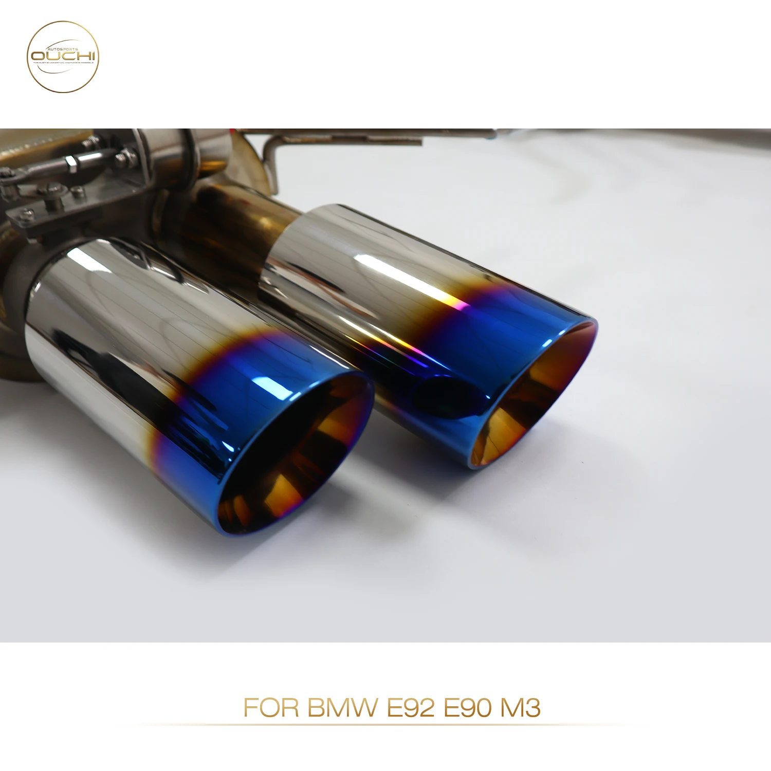 OUCHI Factory direct titanium alloy Exhaust System Performance Catback for BMW E92 M3 With Valve And Tips