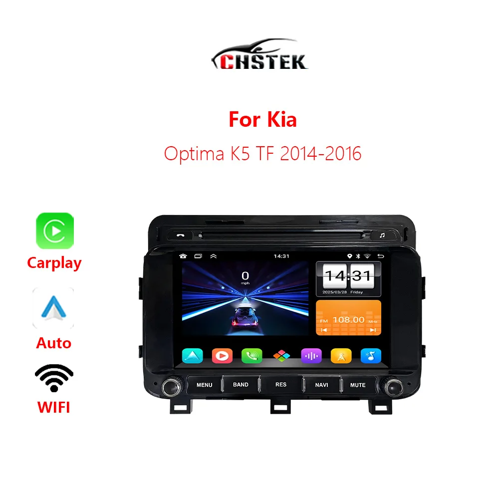 

CHSTEK Car Radio CarPlay For Kia Optima K5 TF 2014 2015 2016 Android Auto Multimedia Stereo Navigation Bluetooth WIFI Autoradio