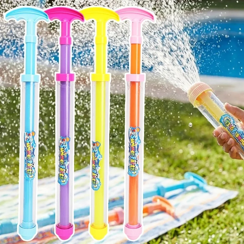 Lightweight Handheld Spray Water Gun Student Leisure Toy Large Capacity Water Storage Pull-out Spray Summer Cooling Water Fight