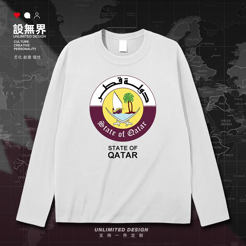 State of Qatar QAT mens t shirt clothing jerseys meeting t shirt for men cotton tops Short-sleeved new casual summer clothes