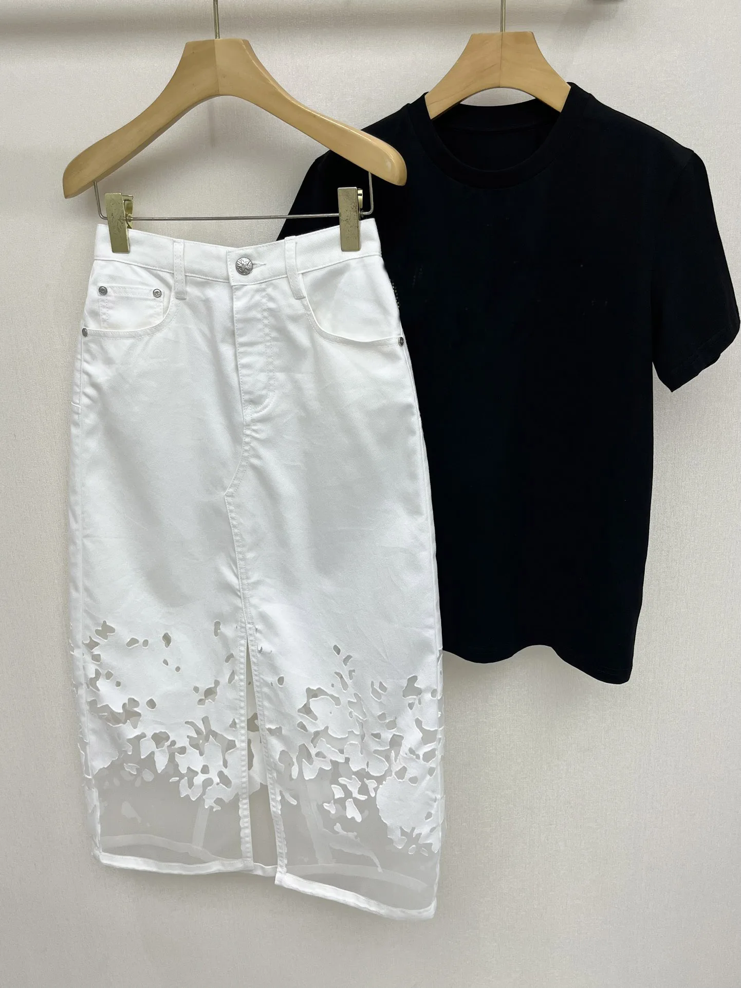

Women's front slit A-line skirtNO.8