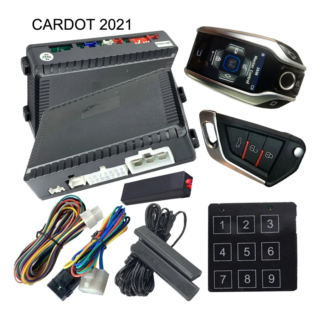 Drop Shipping KOL Wholesale Cardot Liquid Smart Key Engine Start Stop Smart Pke Keyless Entry Remote Starter Car+Alarms