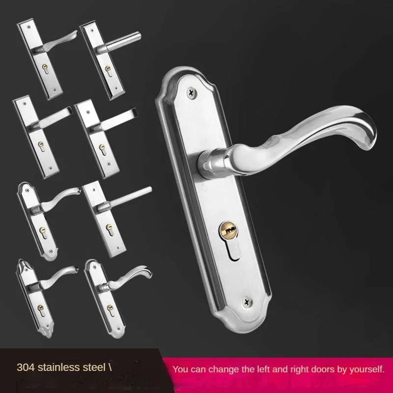 

Stainless Steel 304 Indoor Silent Hotel Anti-theft Room Bedroom Mechanical Wooden Door Lock