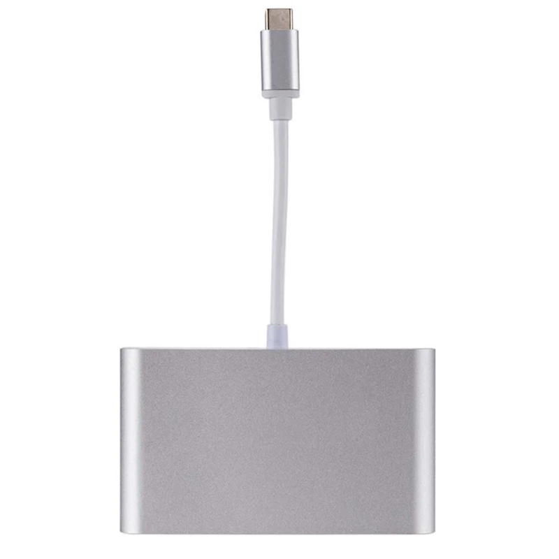 Гигабитная сетевая карта TYPEC + сетевая карта HD Конвертер RJ45 HUB Карта адаптера-сплиттера USB-C