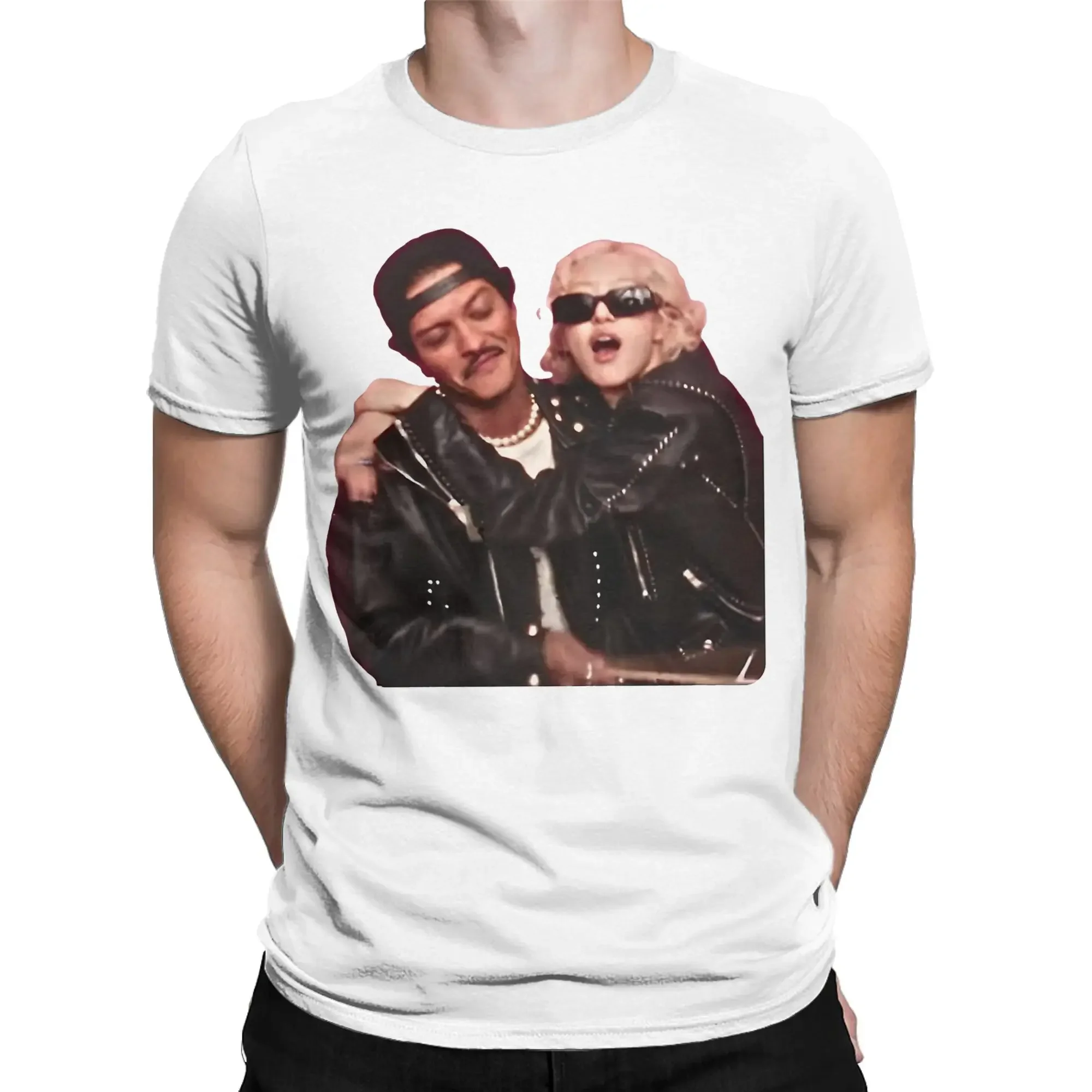 NG ROSÉ & Bruno Mars APT Song T-Shirt Graphic Printing Hip Hop Vintage Short Sleeve 100% Cotton  Tee Shirt Clothes