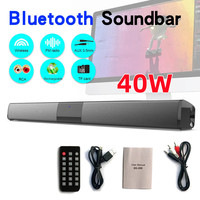 40W HIFI Wireless Bluetooth Speaker Home Theater TV Computer Echo Wall 3D Stereo Surround Sound FM Radio Remote Control Soundbar