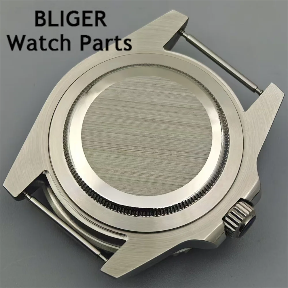 Корпус часов BLIGER 40 мм SUB для дайвинга, сапфировое стекло, подходит для GMT NH34 NH35 NH36 ETA2824 2836 PT5000 Miyota 8215 Mingzhu DG 2813, механизм