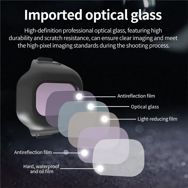 A86P-4IN1 CPL ND8 ND32 ND128 مرشح ل DJI Mini 5 Pro الطائرة بدون طيار مستقطب دائري مرشح الكثافة المحايدة ل DJI Mini 5 Pro