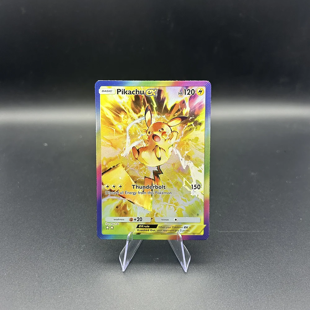 لتقوم بها بنفسك أنيمي PTCG جيب جمع بطاقة الإنجليزية غص Raikou Entei Mew Tapu Koko الانكسار اللون فلاش بطاقة هدايا عيد الميلاد لعبة #3