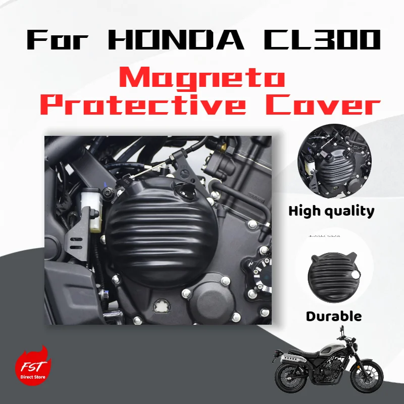 

For Honda CL300, aftermarket clutch magneto protection cover and left/right side decorative cover accessories.