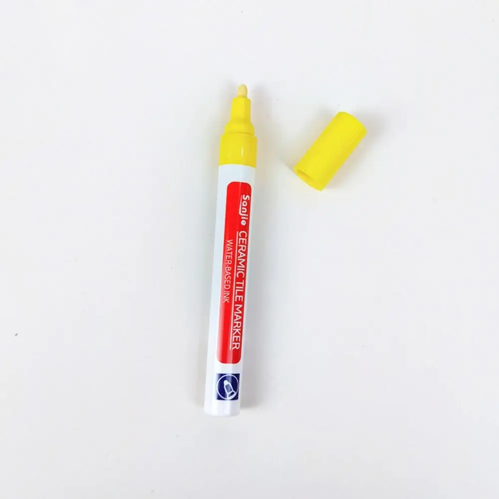 Witte Tegel Marker Grout Pen 10-kleuren Optioneel Waterdichte Muurnaad Pen Inkiness Enkele Kop Keramische Tegel Schoonheid Stiksels Pen