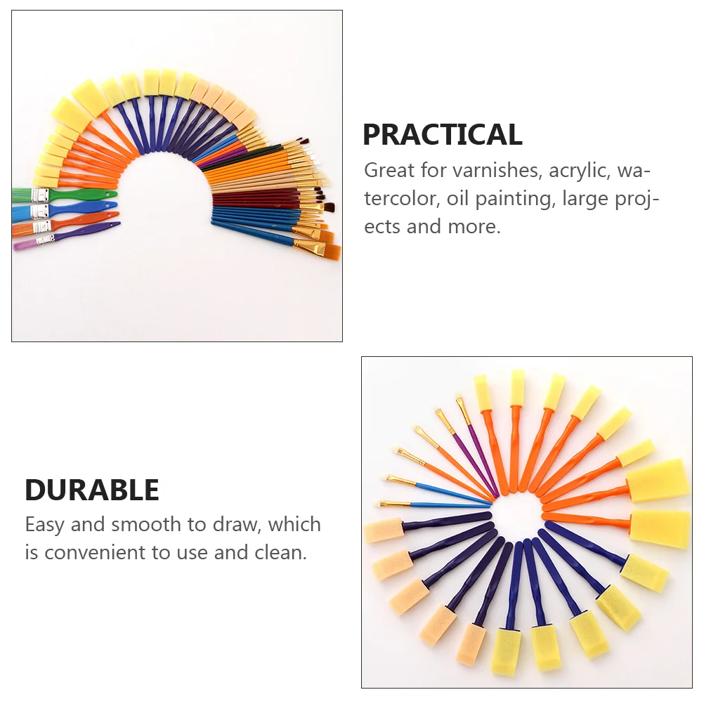 

1Set Painting Brush Kit Compact Portable Kids Paintbrush Creative Art Supplies Children Drawing Tools for DIY Graffiti