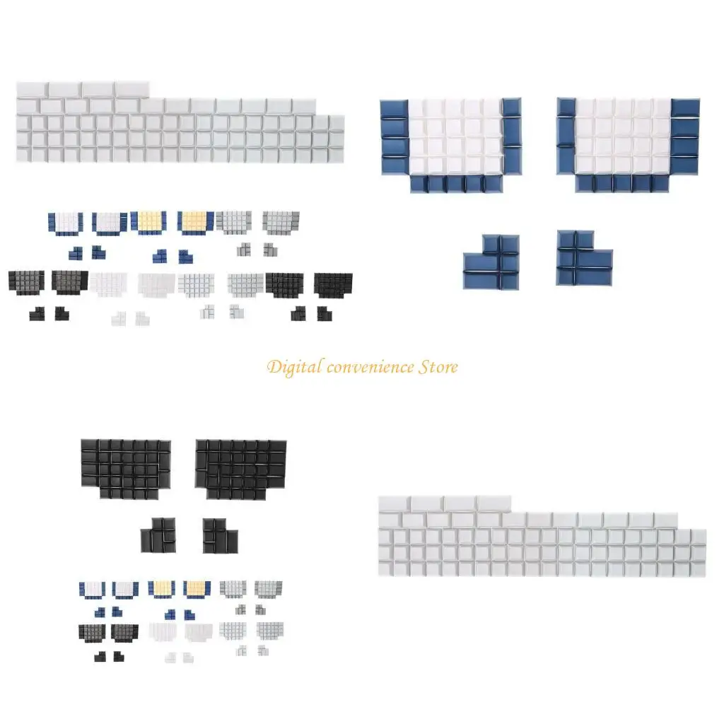 

97QA 76 шт., пустые колпачки из ПБТ, механическая игровая клавиатура Ergodox, профиль DSA для клавиши C