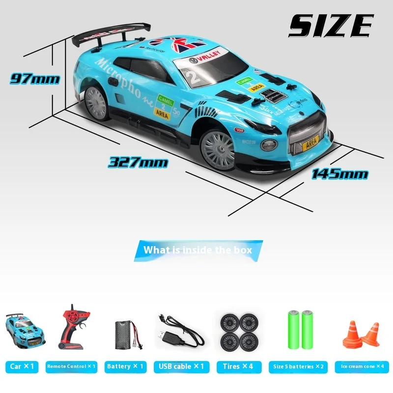 Eulans Exac00609g2.4g 1:14 4wd Rc Auto Simulatie Elektrische Afstandsbediening Hoge Snelheid Drifting Voertuig Model Cadeau Met Led-verlichting