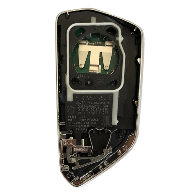 Keyless remoto vá para Volkswagen, CN001101, botão 3, 5HG, 959, 753, 5H0, 959, 753M, 434MHz, chip NCP2161W