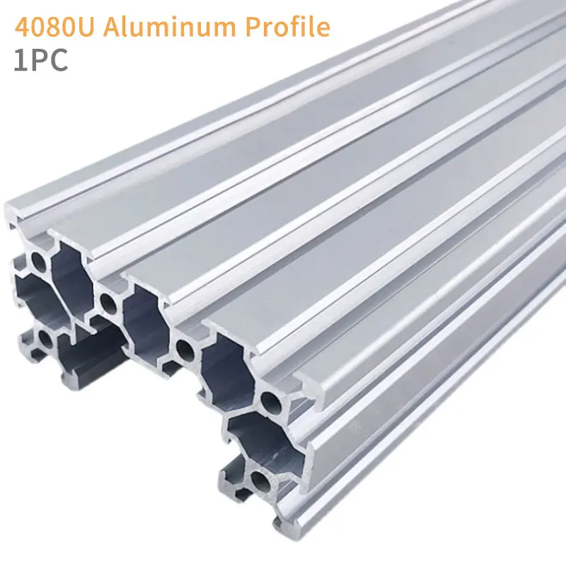 

1PC Aluminum Profile 4080U V-Slot Extrusion Frame CNC 3D Printer For Machine DIY Bracket Pipeline Framework Length 100-1050mm