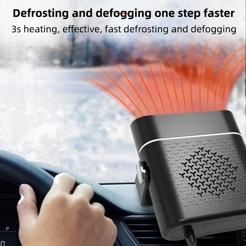 12V/24V Car Heater Fan 150W Car Heater Electric Cooling Heating Auto Windshield Defroster Defogging Demister Car Anti-Fog Heater